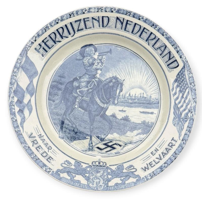 Procelain Plate made for the Liberation the Netherlands
